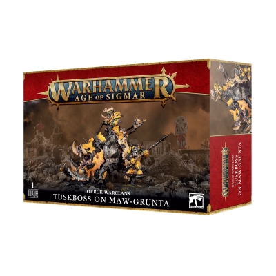 Tania figurka Orruk Warclans Tuskboss on Maw-grunta z Games Workshop