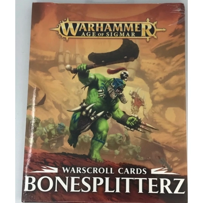 Tanie karty Warscroll Cards Bonesplitterz z Games Workshop