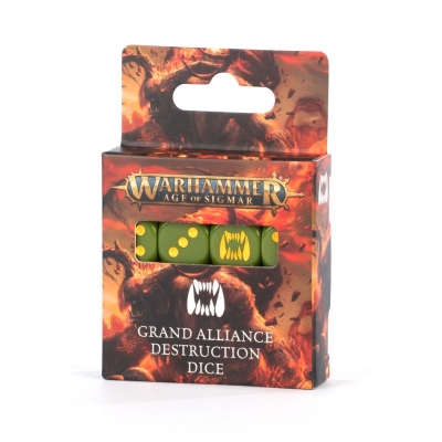 Tanie kostki Grand Alliance Destruction Dice z Games Workshop