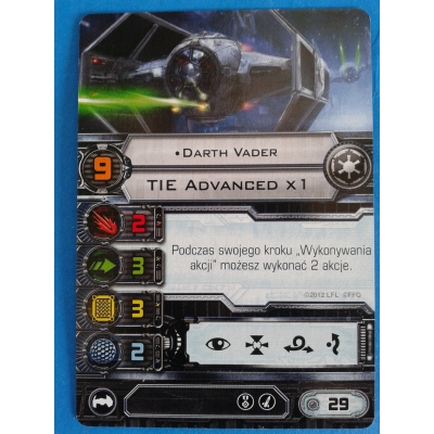 Gra X-Wing; Figurka TIE-Advanced 