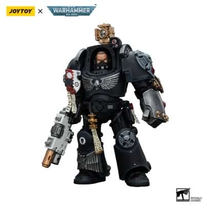 JOYTOY Iron Hands Captain in Terminator Armour Warhammer 40k Action Figure 1/18 Figurka 20 cm