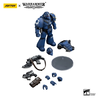 JOYTOY Ultramarines MKVI Tactical Squad Legionary with Bolter & Chainblade Warhammer The Horus Heresy Action Figure 1/18 Figurka 20 cm