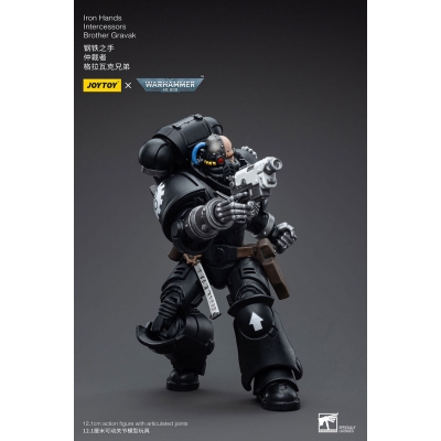 Iron Hands Intercessors Brother Gravak - Figurka JOYTOY 12 cm