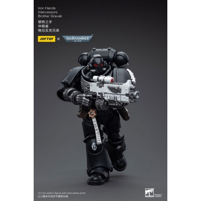 Iron Hands Intercessors Brother Gravak - Figurka JOYTOY 12 cm