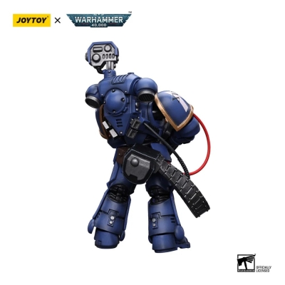 Ultramarines Desolation Marine with Castellan Launcher Superfrak - Figurka JOYTOY 12 cm