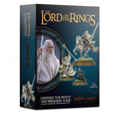 Lord of The Rings: figurki Gandalf the White and Peregrin Took