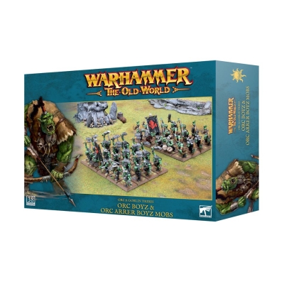 Tanie figurki Orc & Goblin Tribes Orc Boyz & Orc Arrer Boyz Mobs z Games Workshop