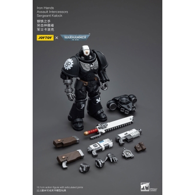 Iron Hands Assault Intercessors Sergeant Kalock - Figurka JOYTOY 12 cm