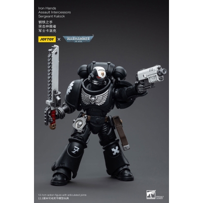 Iron Hands Assault Intercessors Sergeant Kalock - Figurka JOYTOY 12 cm