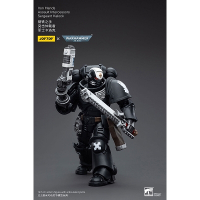 Iron Hands Assault Intercessors Sergeant Kalock - Figurka JOYTOY 12 cm