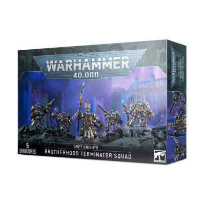 Tanie figurki Grey Knights Brotherhood Terminator Squad z Games Workshop