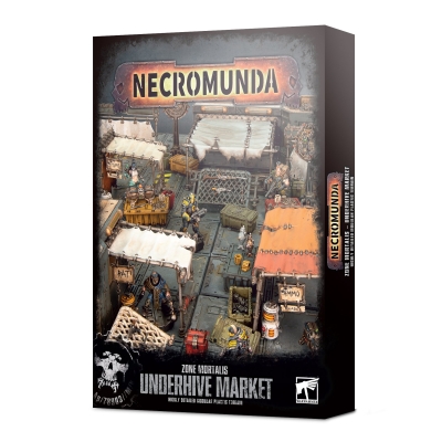 Tania sceneria Necromunda Zone Mortalis Underhive Market z Games Workshop