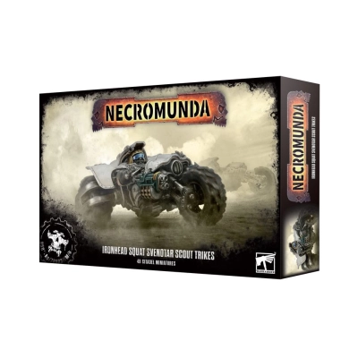 Tanie figurki Necromunda Ironhead Squat Svenotar Scout Trikes z Games Workshop